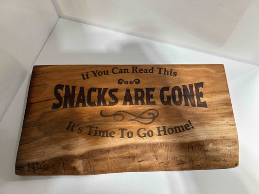 The Snacks Are Gone Charcuterie Board